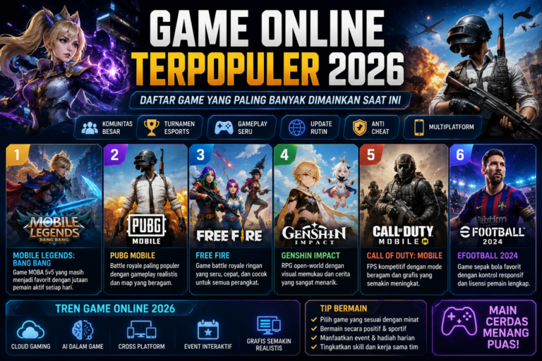 game online terpopuler 2026 dengan gameplay multiplayer modern