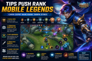 tips push rank Mobile Legends dengan strategi dan gameplay terbaik